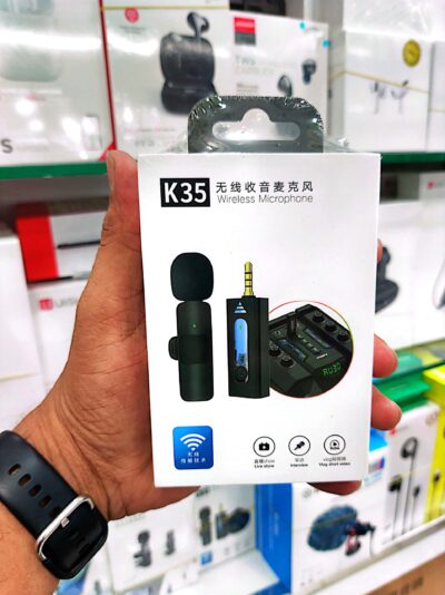K35 Wireless Duel Microphone 2.4Ghz Smart Noise Cancelling Android Mobile 3.5mm Mic - Image 3
