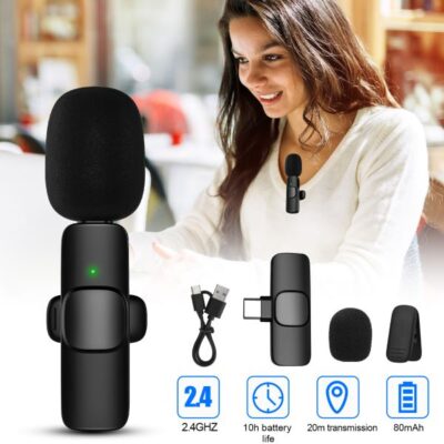 🔴কন্টেন্ট ক্রিয়েটরদের কম্বো প্যাকেজ 🔘Tripod 380A এবং K8 ওয়্যারলেস টাইপ-C/B/i-Phone মাইক্রোফোন🔴 - Image 3