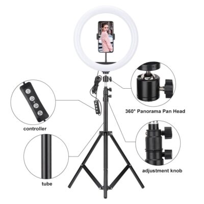 12 Inch Selfie Ring Light With Tripod Stand