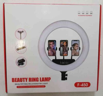 F-450 18 inch Ring Light With 7ft Light Stand Touch Control And Remote Control - Image 2