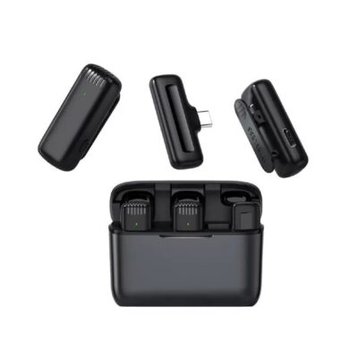 DK11 Dual Wireless Microphone with Charging Case - Image 3
