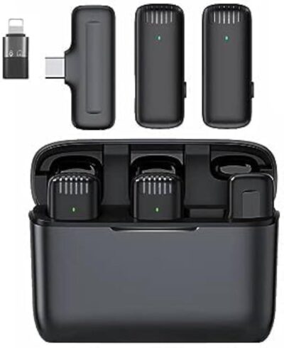 DK11 Dual Wireless Microphone with Charging Case - Image 4