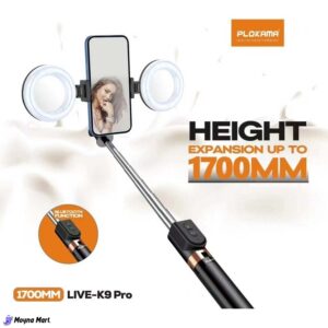 Plokama K9 Pro Double LED Selfie Stick Tripod