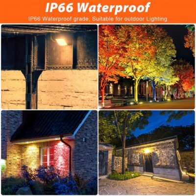 RGB LED Flood Light- Remote Controlled IP65 Waterproof Landscape & Outdoor Lighting (50W, AC220V) - Image 4