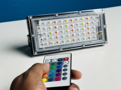 RGB LED Flood Light- Remote Controlled IP65 Waterproof Landscape & Outdoor Lighting (50W, AC220V) - Image 3